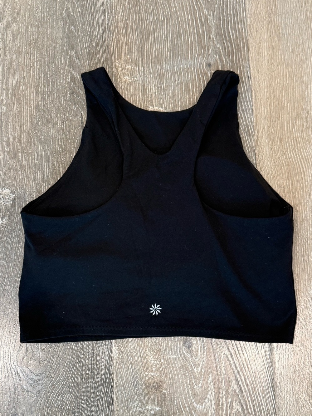 Athleta Black Cropped High neck Tank